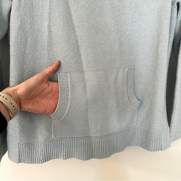 Loft Cowl-Turtle Neck Sweater Pullover Baby Blue Size Medium - Picture 3 of 11